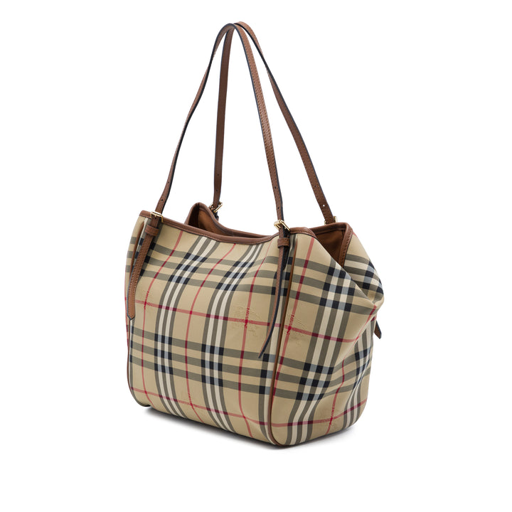 Haymarket Check Canterbury Cabas Petit Beige