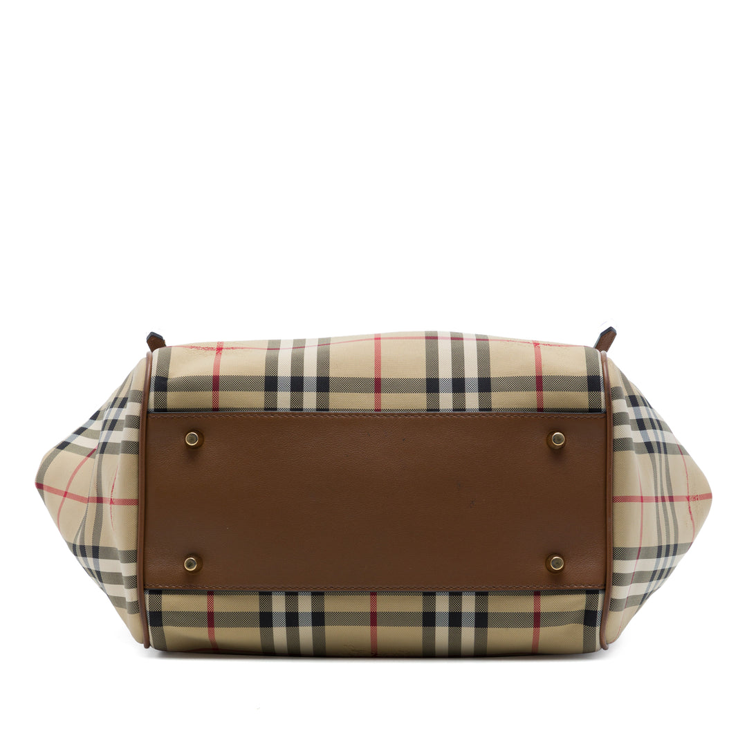 Haymarket Check Canterbury Cabas Petit Beige