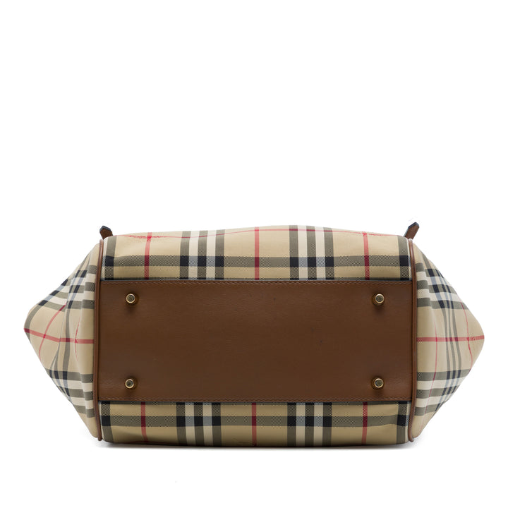 Haymarket Check Canterbury Cabas Petit Beige