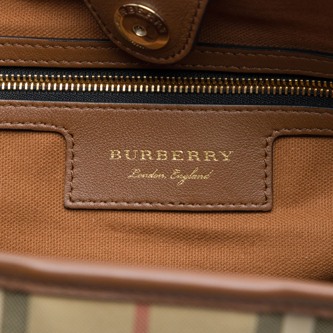 Haymarket Check Canterbury Cabas Petit Beige