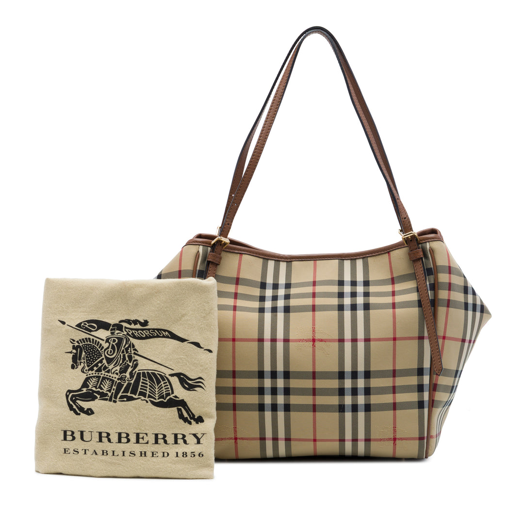 Haymarket Check Canterbury Cabas Petit Beige