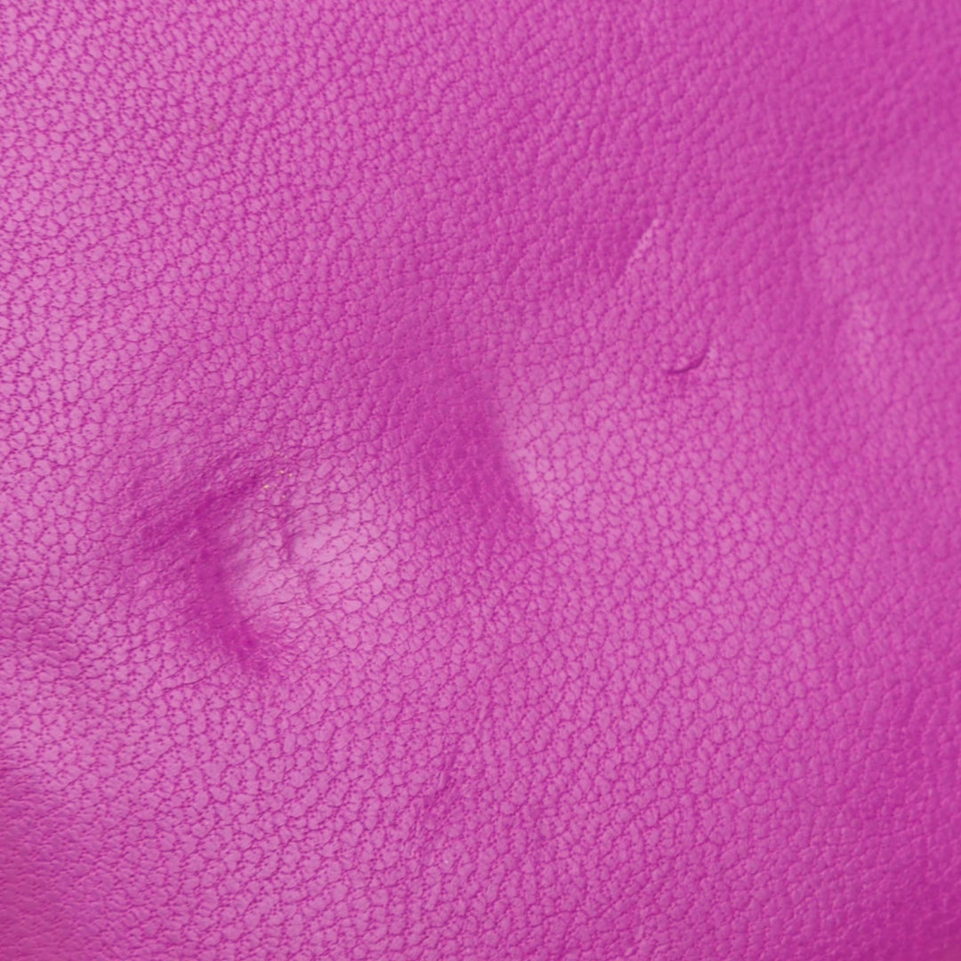 Lambskin Coco Boy Wallet On Chain Purple - Gaby Paris