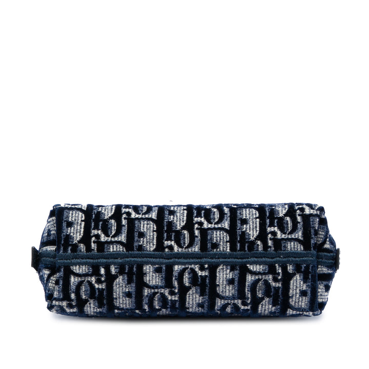 Dior Oblique brodé Velours Cosmetic Pochette