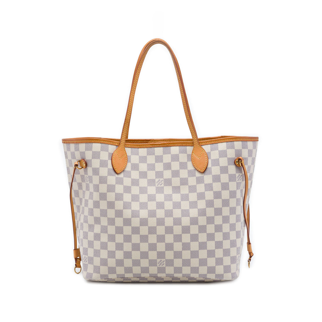 Louis Vuitton Neverfull MM Damier Azur Blanc