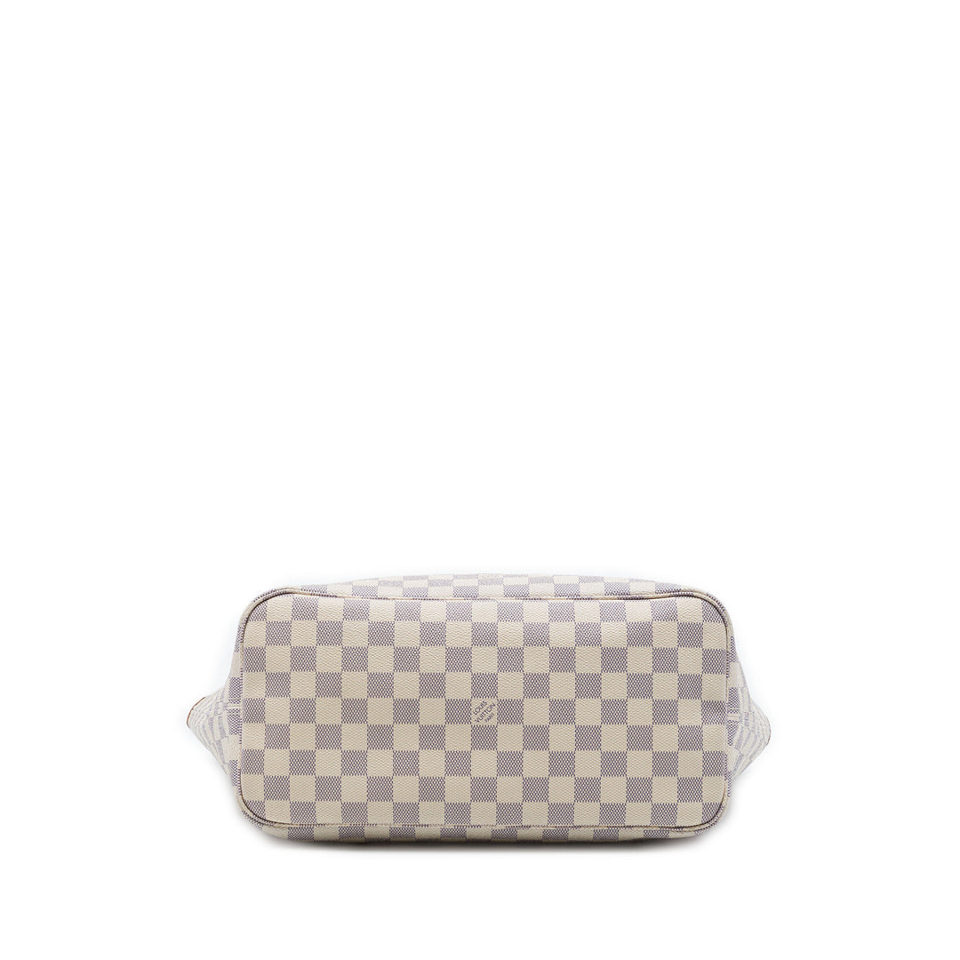 Louis Vuitton Neverfull MM Damier Azur Blanc