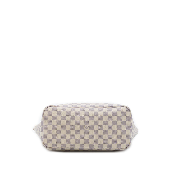 Louis Vuitton Neverfull MM Damier Azur Blanc