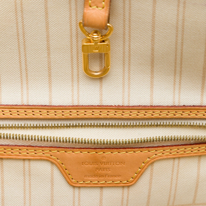 Louis Vuitton Neverfull MM Damier Azur Blanc