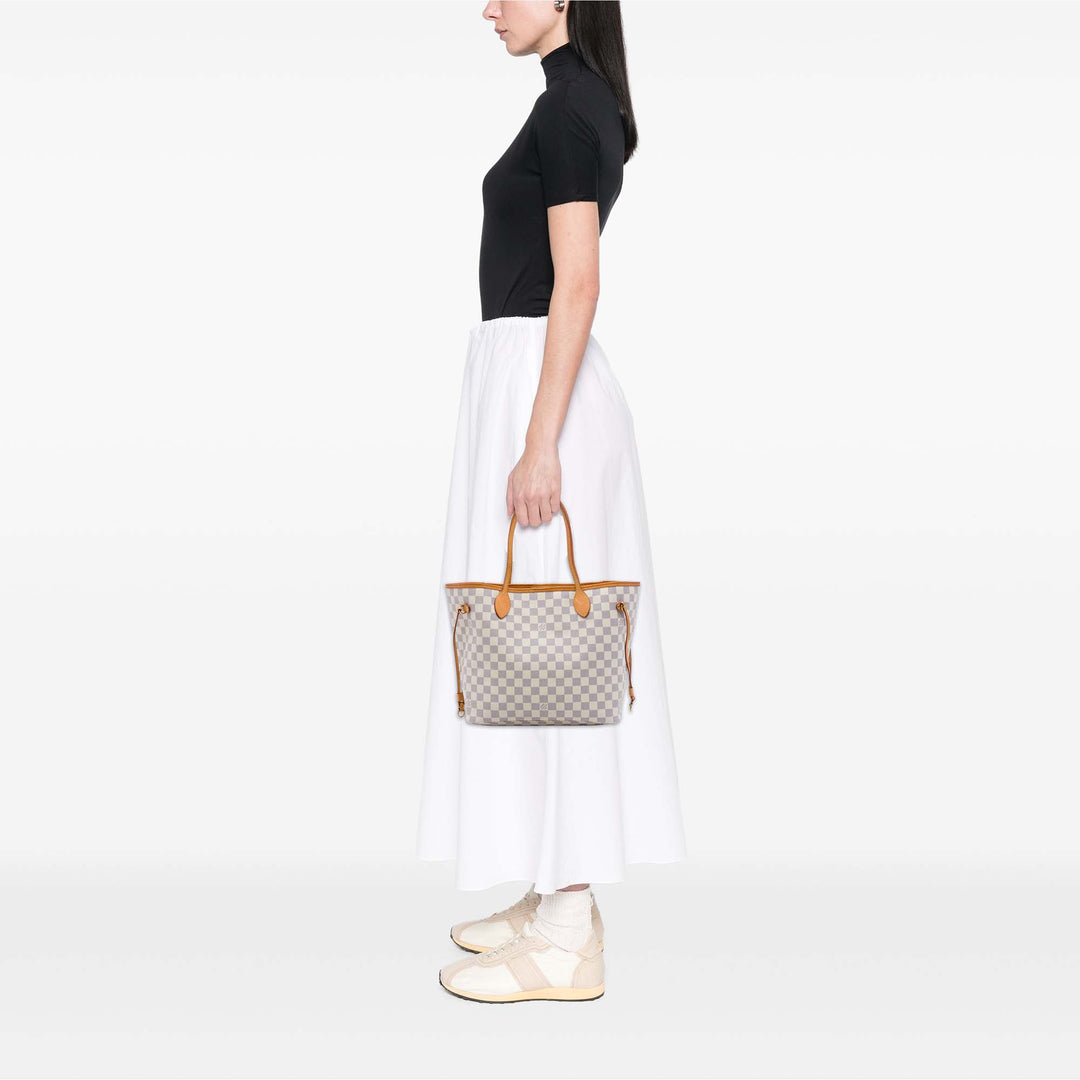 Louis Vuitton Neverfull MM Damier Azur Blanc