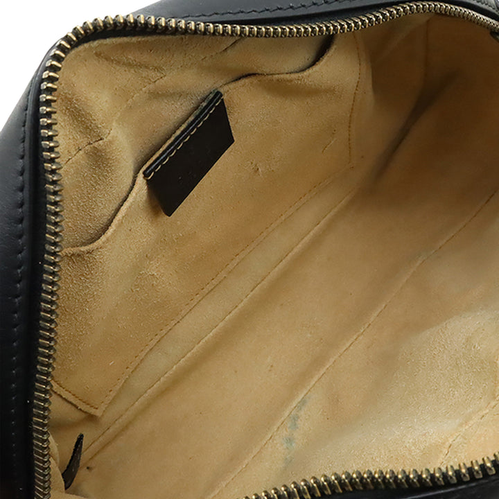 GG Marmont Matelasse Sac Petit Cuir de veau Noir