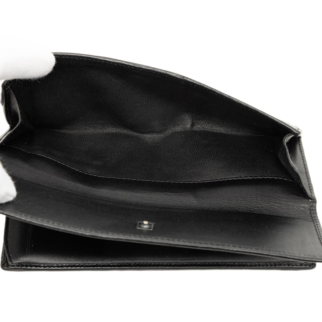 Gucci Toile et Cuir Web Continental Portefeuille