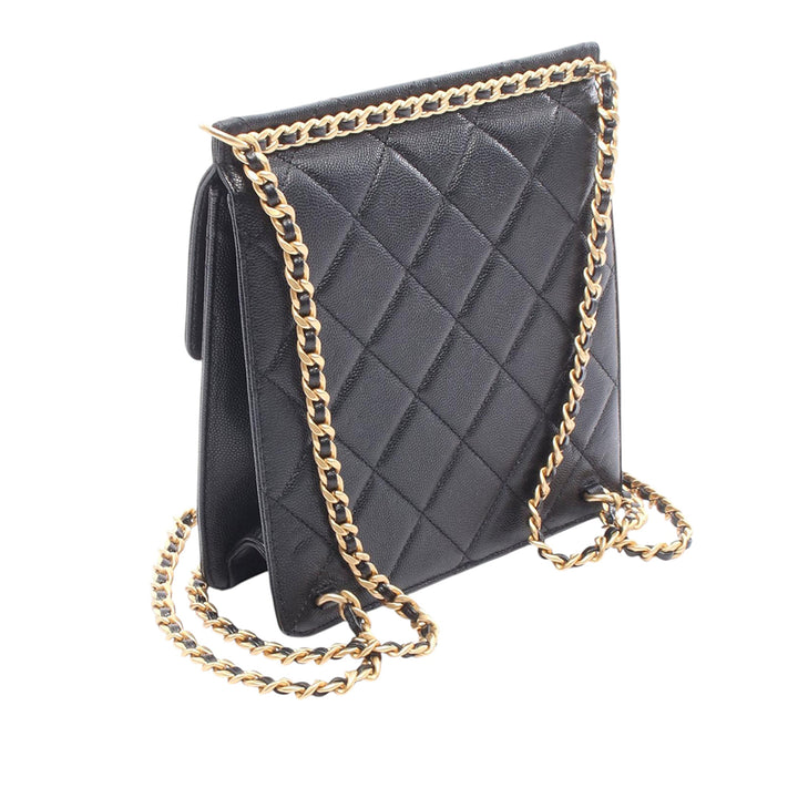 Chanel CC Caviar Square Chain Sac à dos