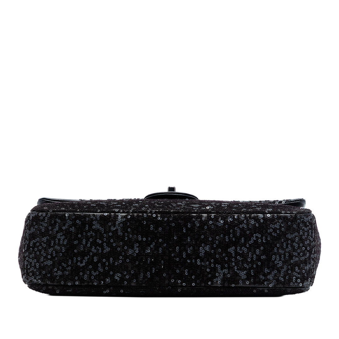 Chanel Jumbo Classic Sequinss Simple rabat
