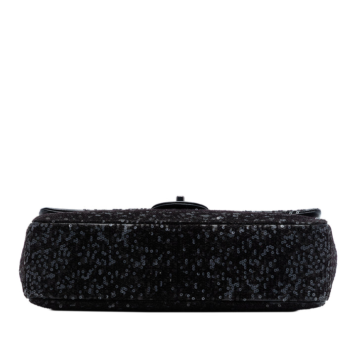 Chanel Jumbo Classic Sequinss Simple rabat