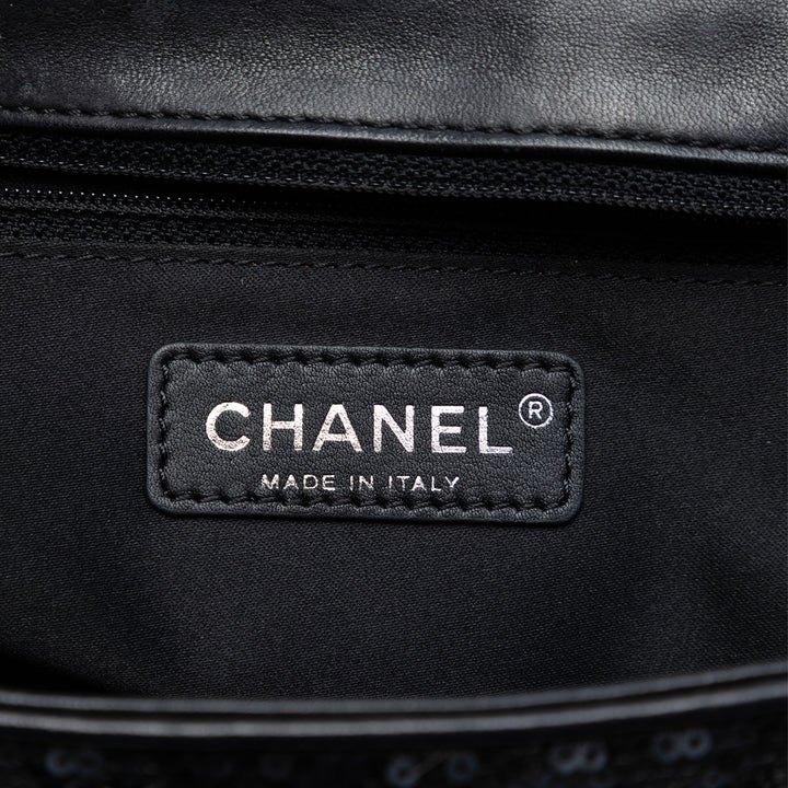 Chanel Jumbo Classic Sequinss Simple rabat