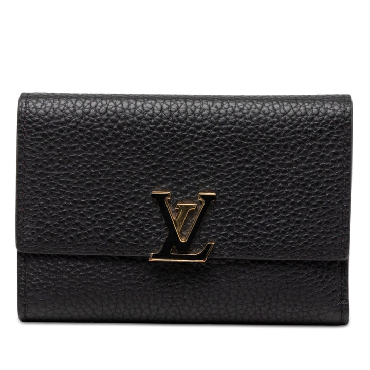 Louis Vuitton Taurillon Capucines Compact Portefeuille