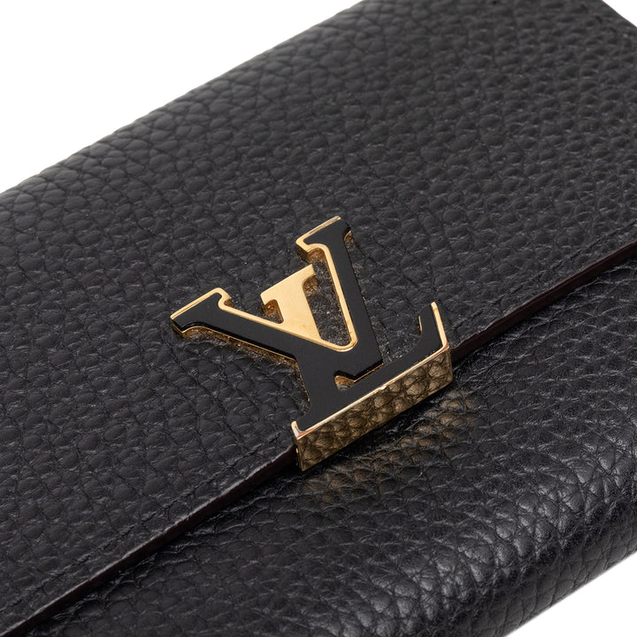 Louis Vuitton Taurillon Capucines Compact Portefeuille