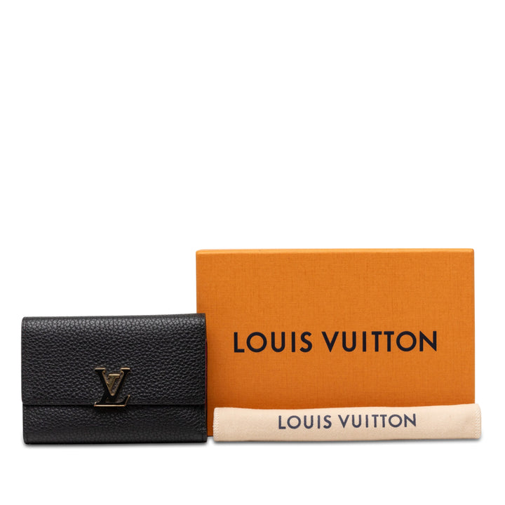 Louis Vuitton Taurillon Capucines Compact Portefeuille