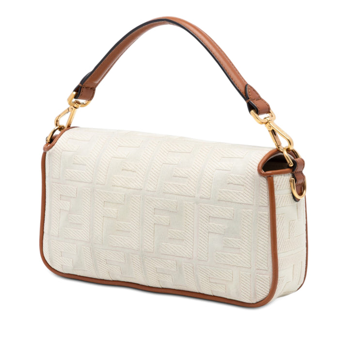 Fendi Zucca brodé Toile Baguette Sac