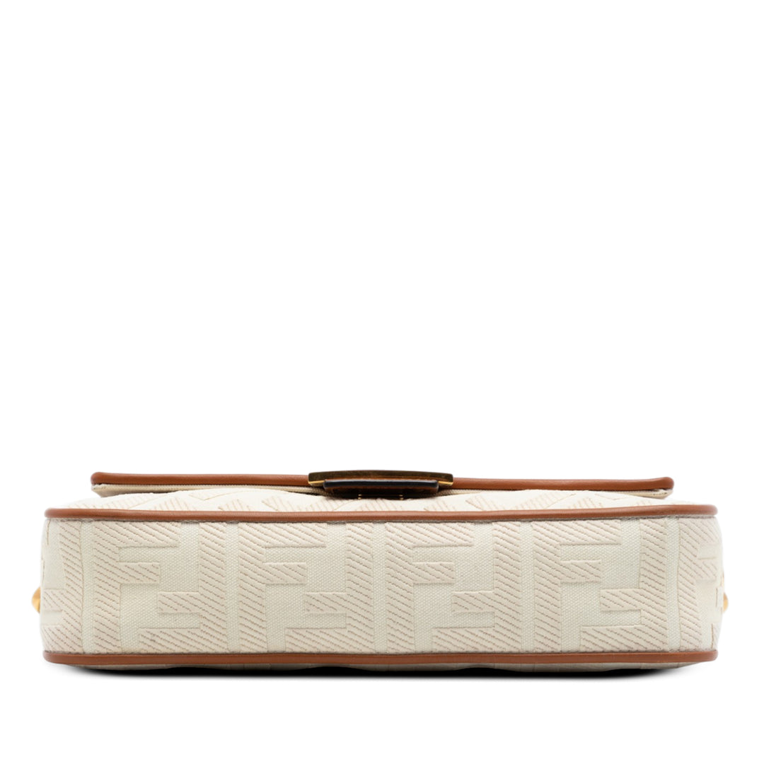 Fendi Zucca brodé Toile Baguette Sac