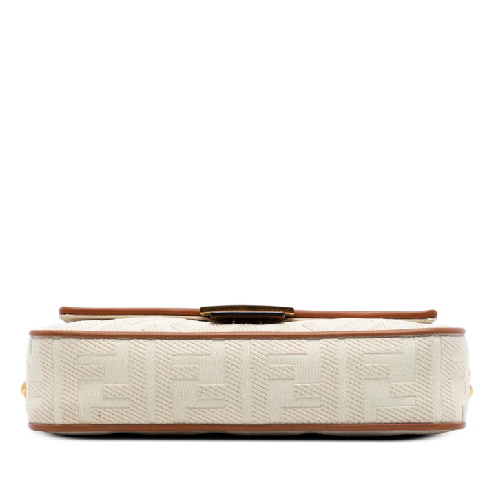 Fendi Zucca brodé Toile Baguette Sac