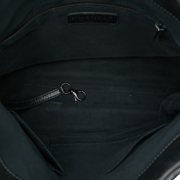 Matelassé Chaîne Me Hobo Moyen Cuir de veau Noir