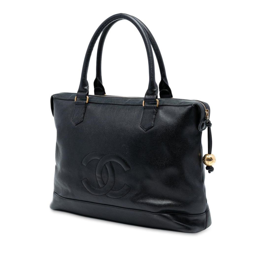 Chanel CC Caviar Front Pocket Cabas