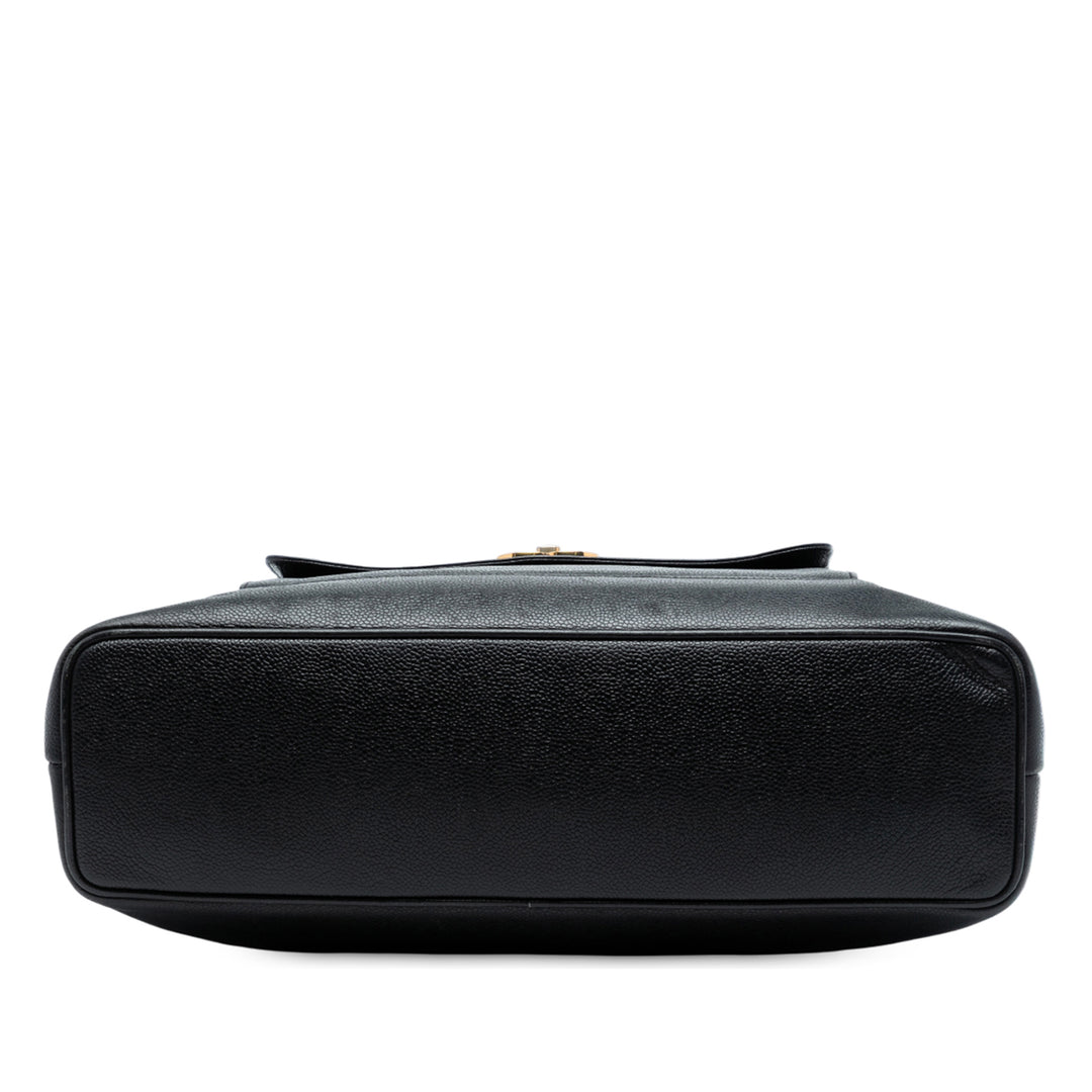 Chanel CC Caviar Front Pocket Cabas