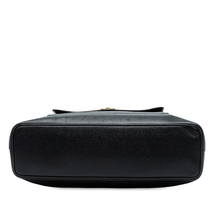 Chanel CC Caviar Front Pocket Cabas