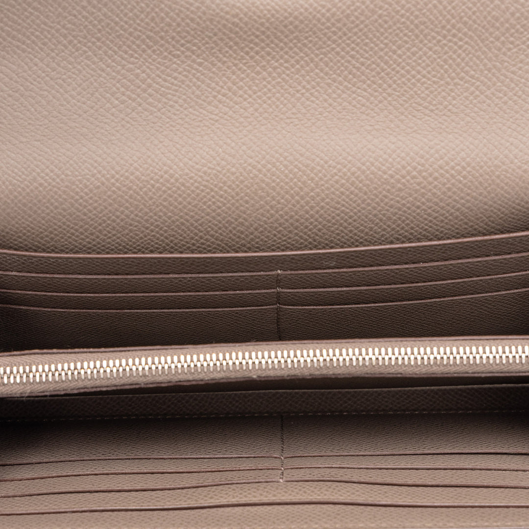 Hermès Kelly Portefeuille long Epsom Marron – vue 4 – GABY PARIS