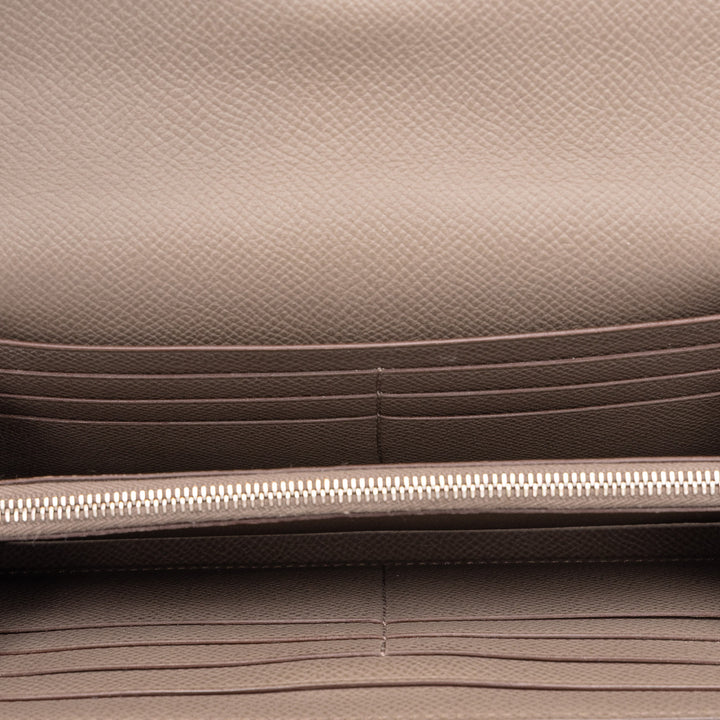 Hermès Kelly Portefeuille long Epsom Marron – vue 4 – GABY PARIS