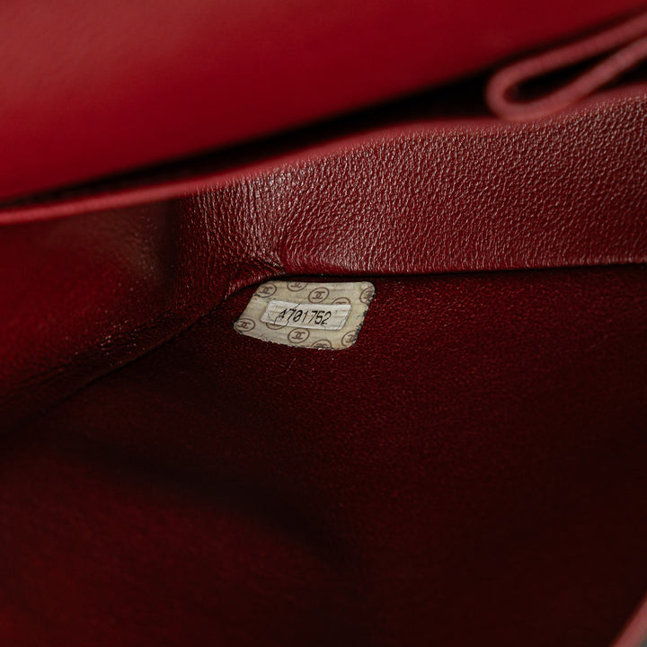 Medium Classic Lambskin Double Flap Black - Gaby Paris