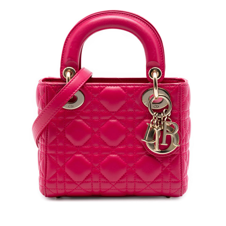 Dior Mini Cuir d’agneau Cannage Lady Dior