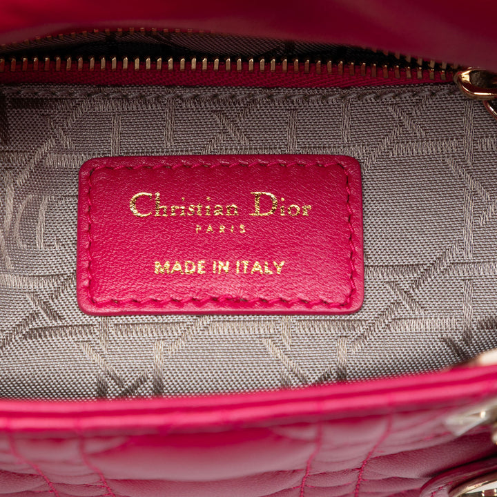 Dior Mini Cuir d’agneau Cannage Lady Dior