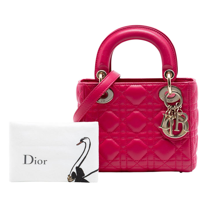 Dior Mini Cuir d’agneau Cannage Lady Dior
