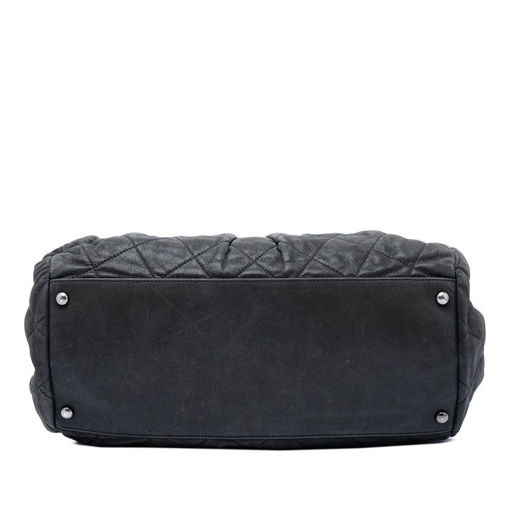 Chanel Matelassé Irisé Chic Quilt Sac bowling Cuir de veau