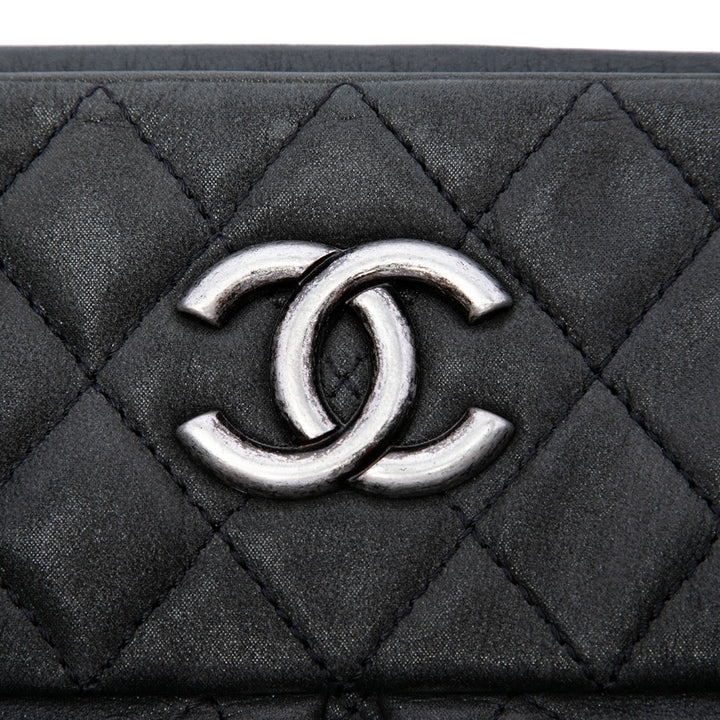 Chanel Matelassé Irisé Chic Quilt Sac bowling Cuir de veau
