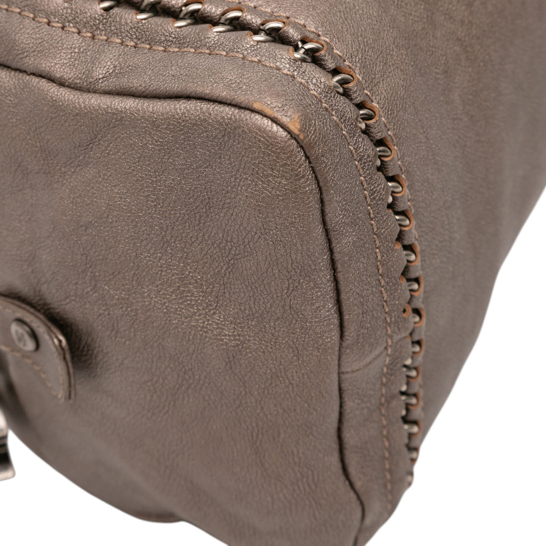Chanel Medium Cuir de veau Luxe Ligne Bowler Bag Marron – GABY PARIS Authentique