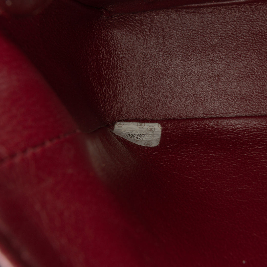 Chanel Medium Classic Microquilted Cuir d’agneau Simple rabat Noir