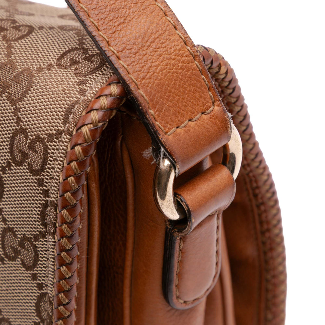 GG Canvas Marrakech Crossbody Brown - Gaby Paris