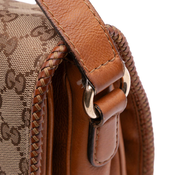 GG Canvas Marrakech Crossbody Brown - Gaby Paris