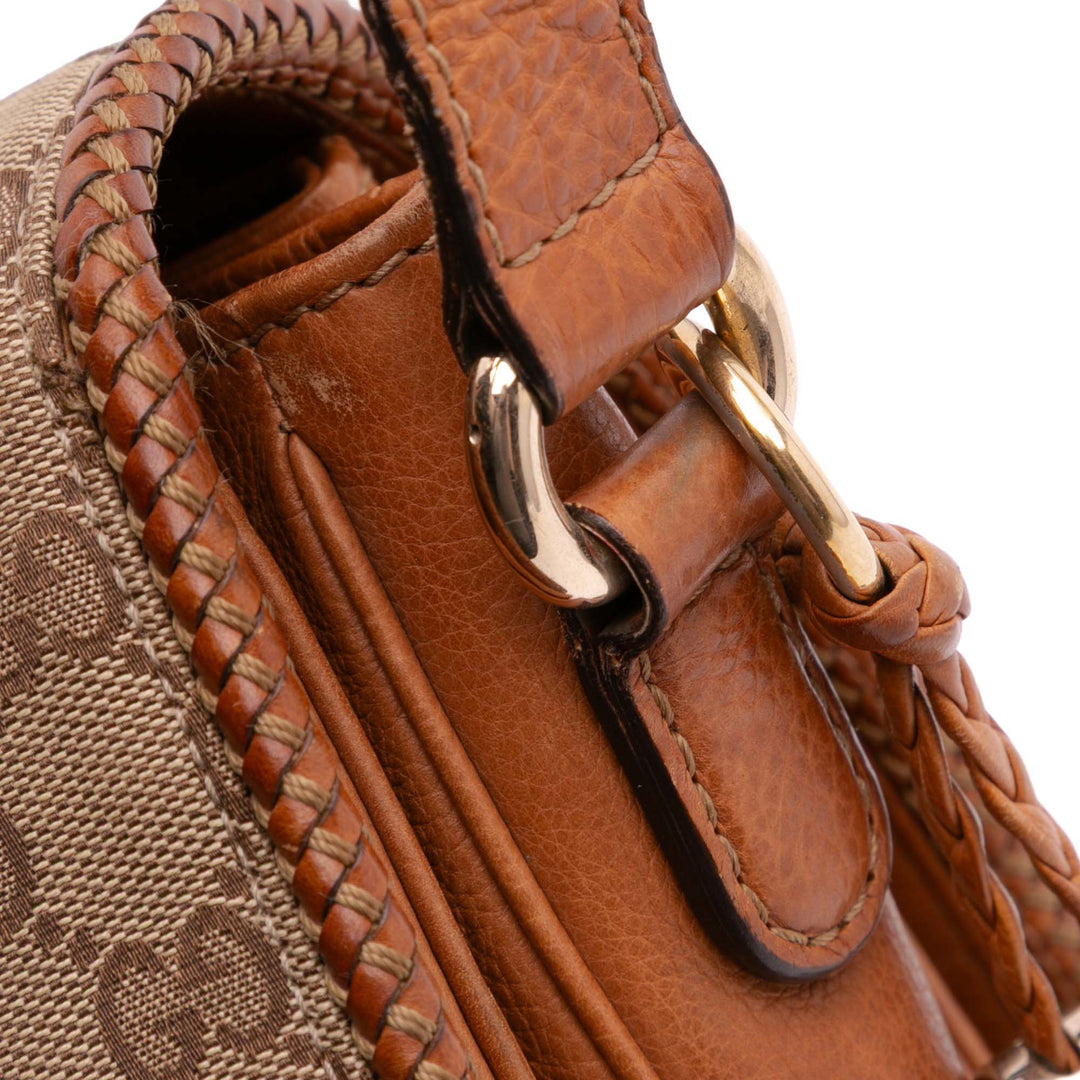 GG Canvas Marrakech Crossbody Brown - Gaby Paris
