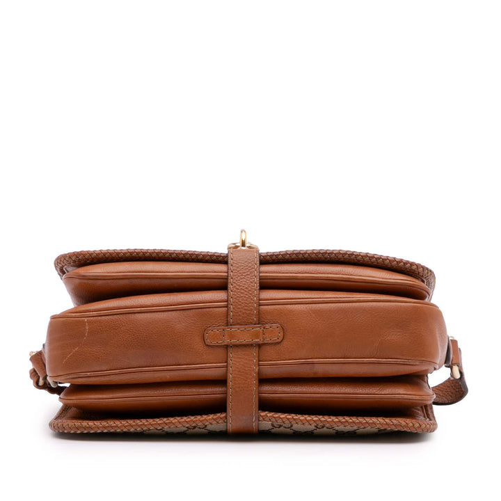 GG Canvas Marrakech Crossbody Brown - Gaby Paris