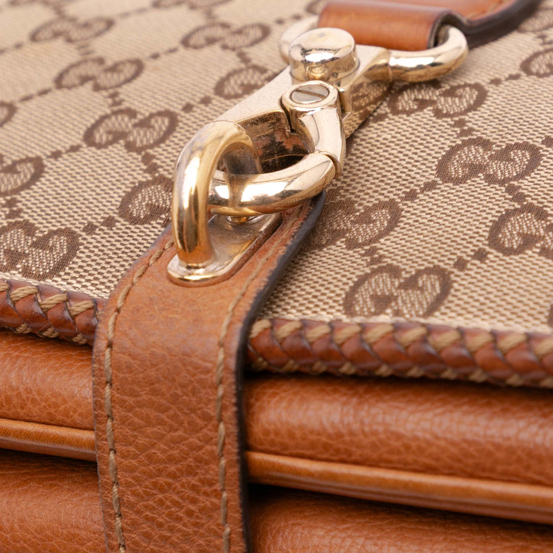 GG Canvas Marrakech Crossbody Brown - Gaby Paris