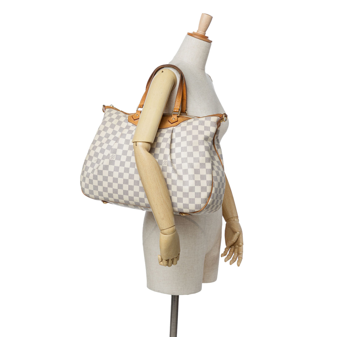 Damier Azur Siracusa GM White - Gaby Paris