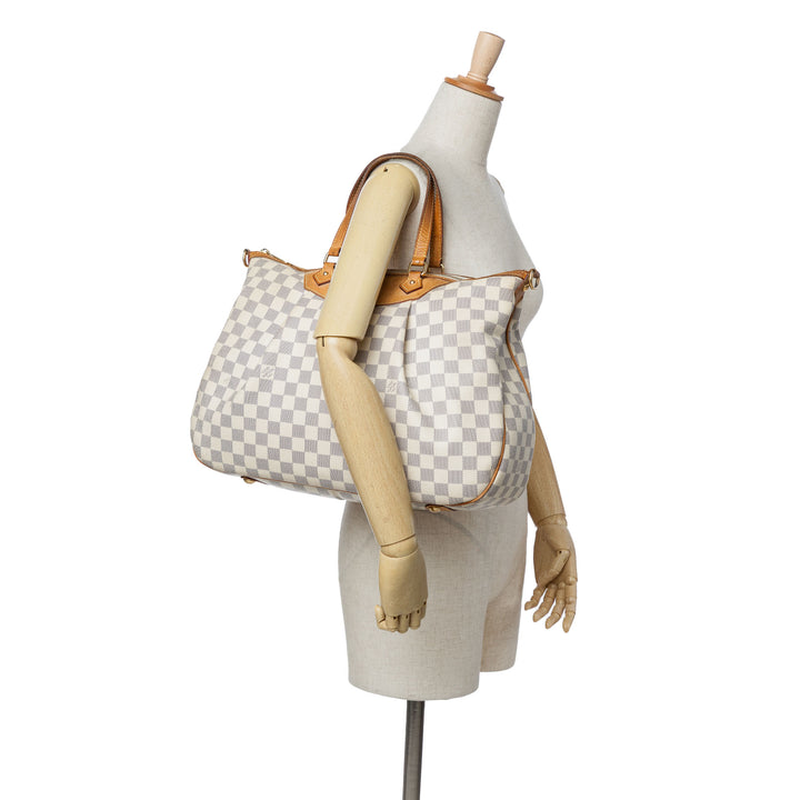 Damier Azur Siracusa GM White - Gaby Paris