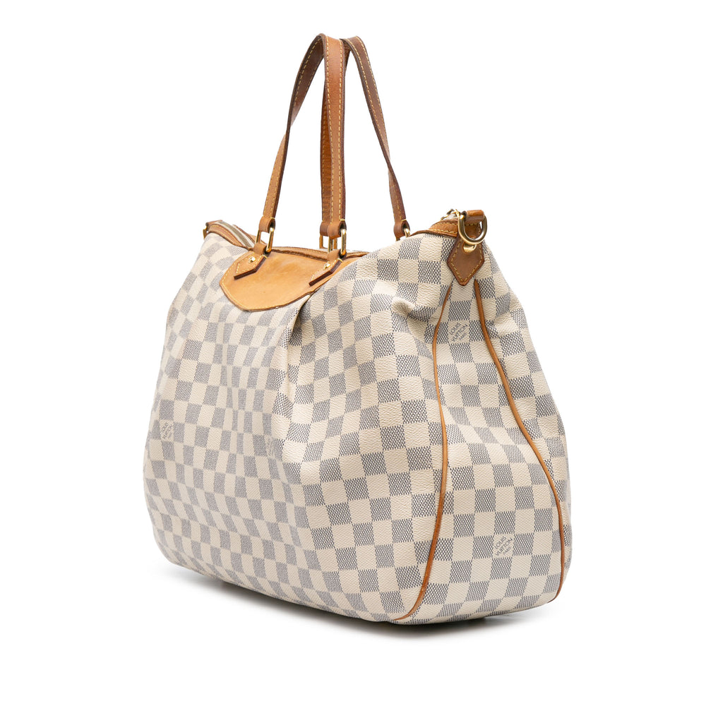Damier Azur Siracusa GM White - Gaby Paris