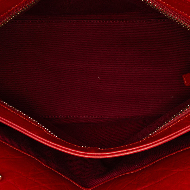Medium Lambskin Just Mademoiselle Bowling Bag Red - Gaby Paris