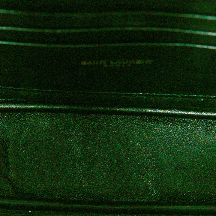 Saint Laurent Sac caméra Chevron Grain de Poudre Lou Monogram Mini Marron – vue 4 – GABY PARIS