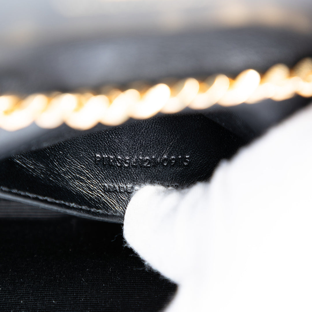 Saint Laurent Small brodé Toile Palm Tree Monogram Kate Sac porté croisé