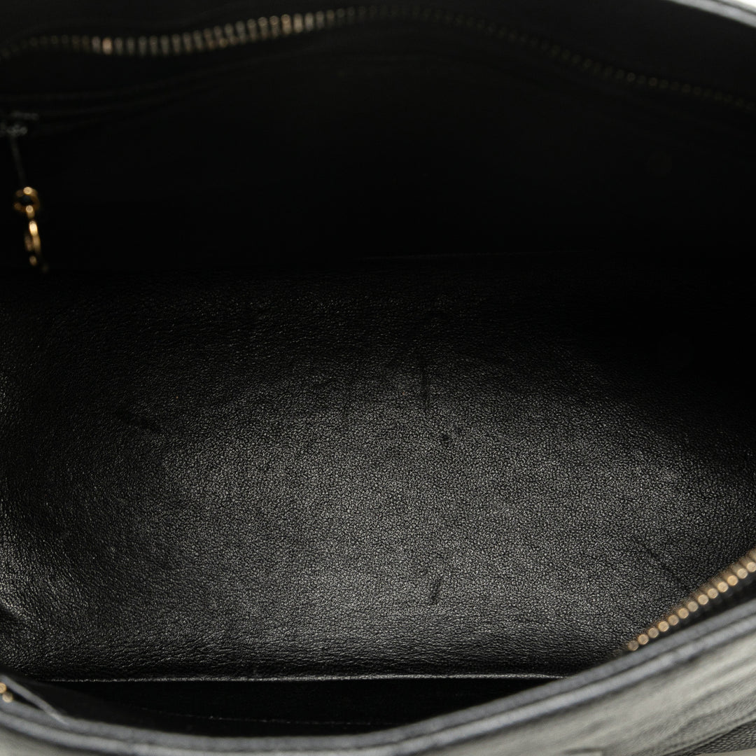 Caviar Medallion Tote Black - Gaby Paris